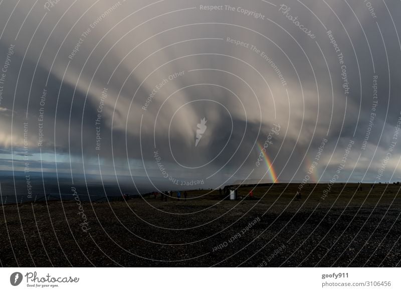 Unwetter Ferien & Urlaub & Reisen Tourismus Ausflug Abenteuer Ferne Freiheit Expedition Umwelt Natur Landschaft Himmel Wolken Gewitterwolken Horizont