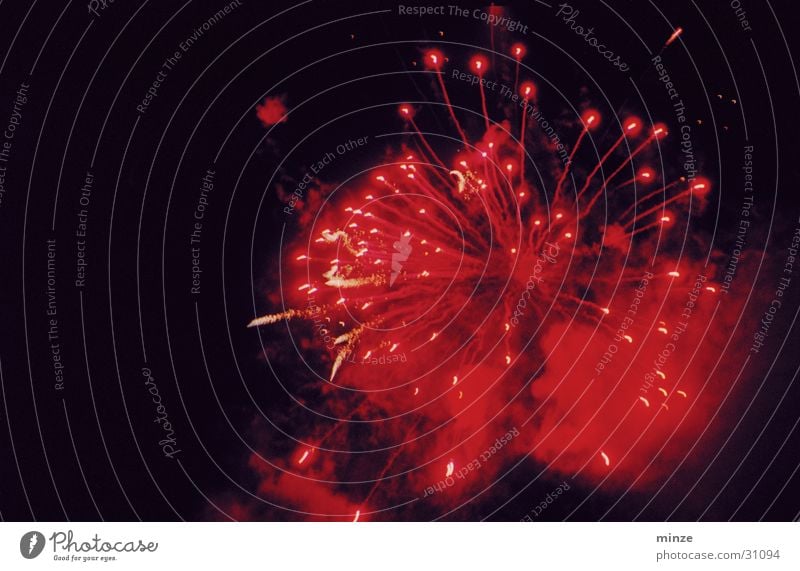 Change rot Silvester u. Neujahr Feuerwerk Feste & Feiern Farbe