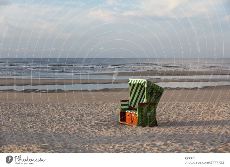 Inseltraum 2 Schönes Wetter Strand Nordsee blau Glück Zufriedenheit Gelassenheit ruhig Einsamkeit Erholung Ferien & Urlaub & Reisen Freiheit Freizeit & Hobby