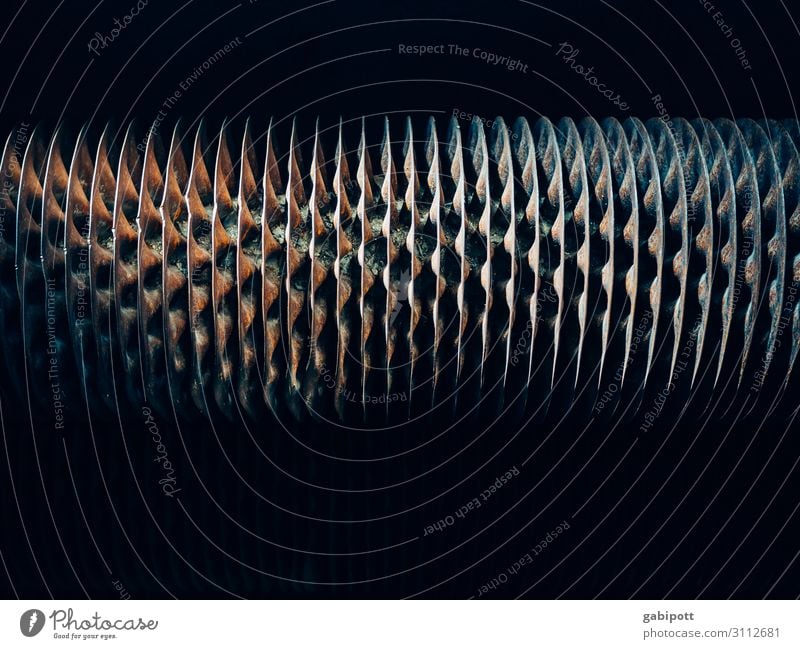 Deine Phantasie ist gefragt Werkzeug Maschine Technik & Technologie Industrie Metall Stahl Rost Streifen alt rund braun grau Scharfer Gegenstand Reihe
