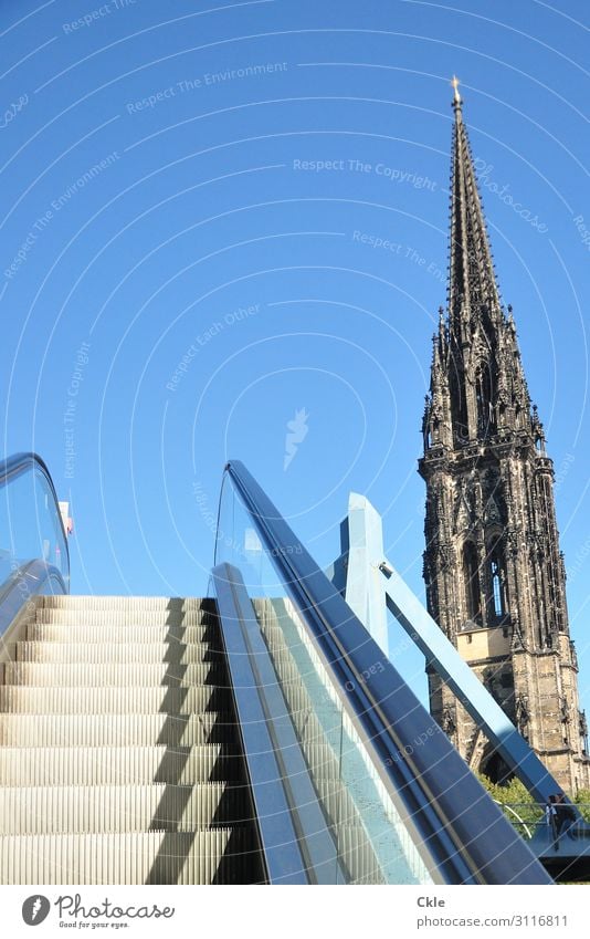 Cremonbrücke Technik & Technologie Kunstwerk Architektur Deutschland Hafenstadt Stadtzentrum Altstadt Kirche Bauwerk Fahrstuhl Turm Sehenswürdigkeit Denkmal