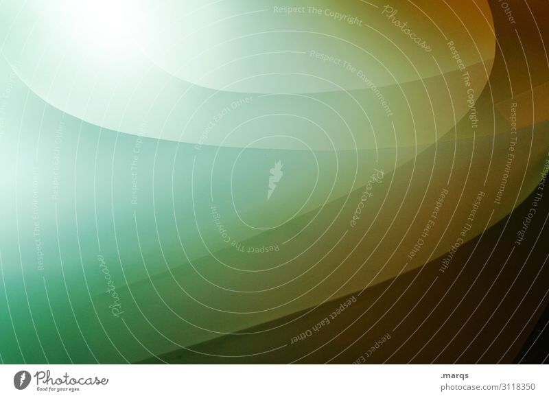 9 Innenarchitektur ästhetisch außergewöhnlich Coolness hell modern rund gelb grün türkis Design Farbe Perspektive Präzision Geometrie Grafik u. Illustration