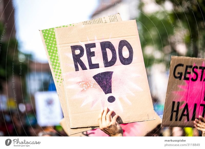 REDO! Kind Student Desaster Frieden Global Climate Mobilisation Global Climate Strike activist appeal atmosphere Hintergrundbild blue change climate