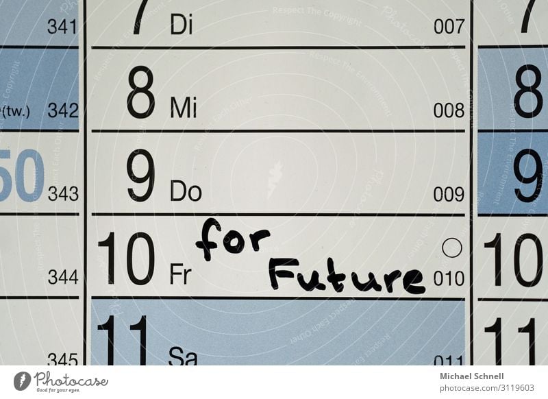 Fridays for Future Umwelt Klima Klimawandel Kalender sprechen Konflikt & Streit nachhaltig Natur Politik & Staat protestieren Jugendliche Jugendkultur Freitag