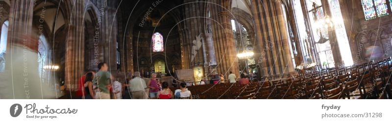 Straßburger Altar II Weitwinkel Panorama (Aussicht) Raum Religion & Glaube Gotteshäuser Mensch groß Panorama (Bildformat)