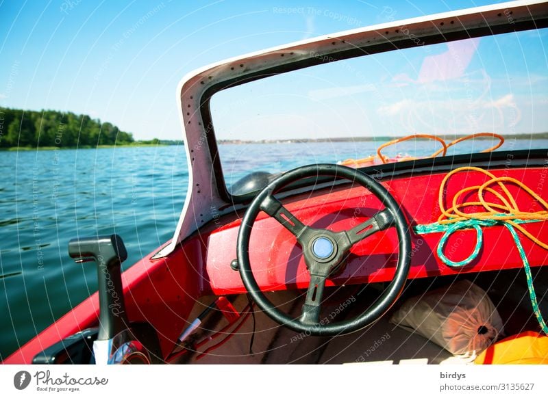 führerlos Freizeit & Hobby Ferien & Urlaub & Reisen Ausflug Freiheit Sommerurlaub Bootsfahrt Natur Wasser Horizont Sonnenlicht See Motorboot Wasserfahrzeug