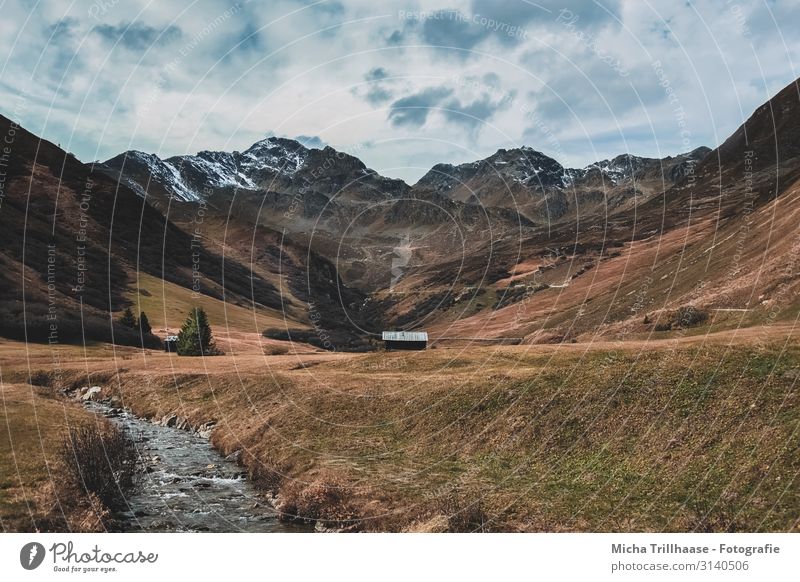 Alpenpanorama im Herbst Ferien & Urlaub & Reisen Tourismus Abenteuer Berge u. Gebirge wandern Natur Landschaft Himmel Wolken Österreich Bundesland Tirol