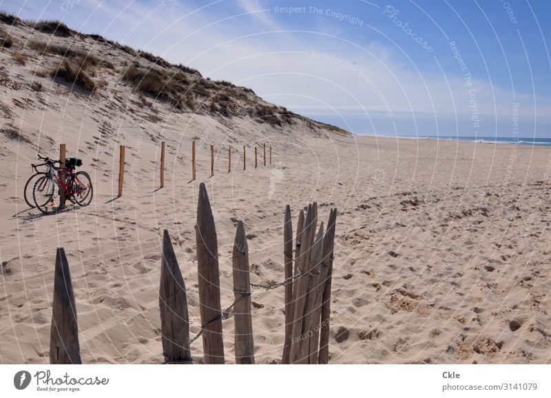 Am Atlantik Freizeit & Hobby Ferien & Urlaub & Reisen Ausflug Fitness Sport-Training Fahrradfahren Umwelt Natur Landschaft Sand Himmel Wolken Horizont