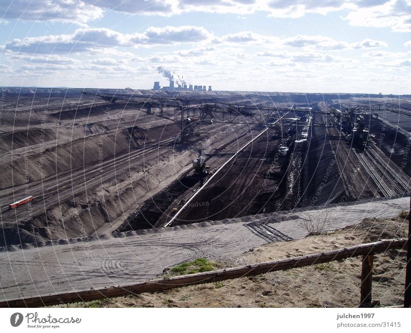 Energieeinblicke Maschine Bergbau Energiewirtschaft Landschaft Mensch Technik & Technologie Stromkraftwerke