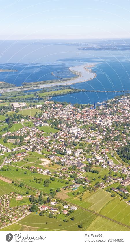 R(h)ein in den See Tourismus Sommer Seeufer Umwelt Natur Landschaft Pflanze Erde Wasser Himmel Wolkenloser Himmel Horizont Schönes Wetter Baum Gras Wiese Feld