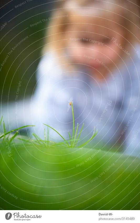 die kleinen Dinge im Leben... Spielen Mensch feminin Kind Kleinkind Mädchen Kindheit Kopf Gesicht Auge 1 1-3 Jahre Kunst Kunstwerk Gemälde Umwelt Natur Klima