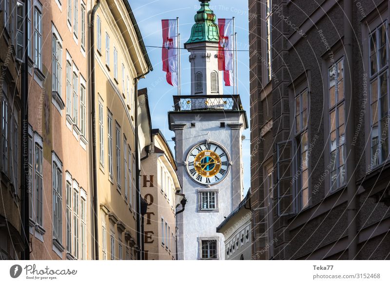 Salzburg #2 Österreich Dorf Kleinstadt Stadt Stadtzentrum Altstadt Skyline ästhetisch Farbfoto Außenaufnahme Morgen Morgendämmerung