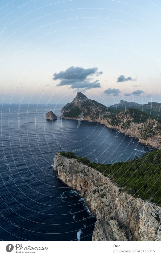 Cap de Formentor Wassersport Klettern Bergsteigen wandern Umwelt Natur Landschaft Himmel Sonnenaufgang Sonnenuntergang Klima Felsen Berge u. Gebirge Wellen