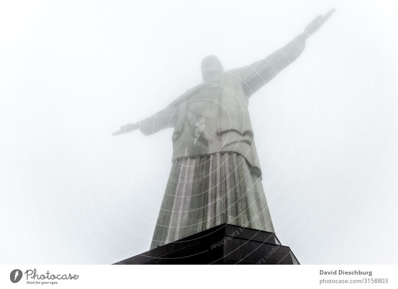 Cristus Ferien & Urlaub & Reisen Tourismus Ausflug Sightseeing Städtereise Wolken Nebel Stadt Sehenswürdigkeit Wahrzeichen Denkmal Religion & Glaube