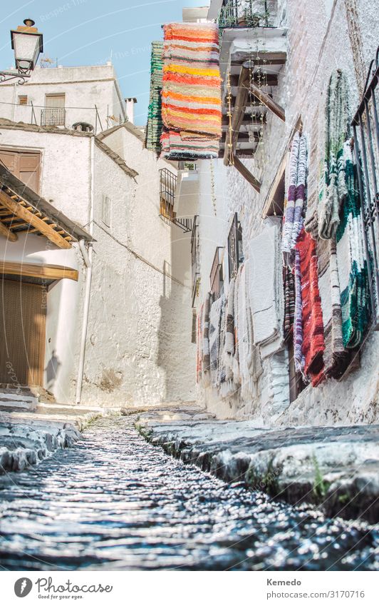 Berühmte und touristische Straße von Pampaneira, Granada, Spanien. kaufen exotisch harmonisch Erholung ruhig Ferien & Urlaub & Reisen Tourismus Ausflug