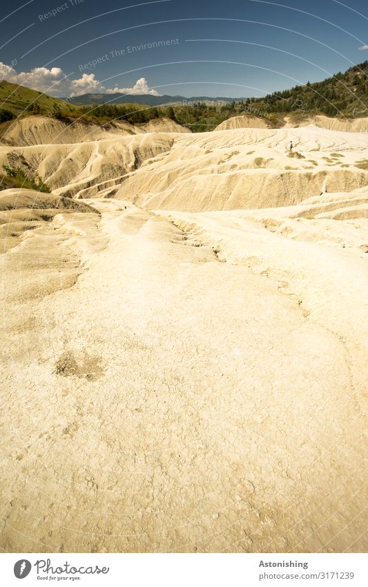 Trockenheit Umwelt Natur Landschaft Pflanze Erde Sand Luft Himmel Wolken Horizont Sommer Wetter Schönes Wetter Dürre Baum Gras Sträucher Hügel Berge u. Gebirge