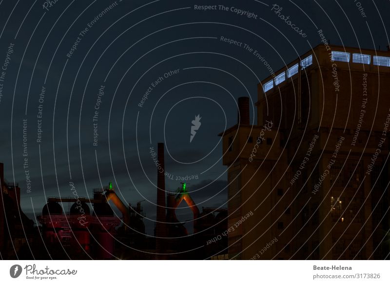 Zeitzeichen 3 Tourismus Arbeitsplatz Wirtschaft Ruhestand Stahlwerk Weltkulturerbe Industrie Umwelt Völklingen Zeichen alt authentisch außergewöhnlich dunkel
