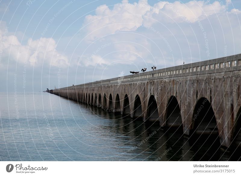 Alte Eisenbahnbrücke, Long Key Viadukt, Florida Brücke Arkaden Florida Keys Long Key Bridge alt Denkmal Baudenkmal verlassen verlassener Ort Henry Flagler