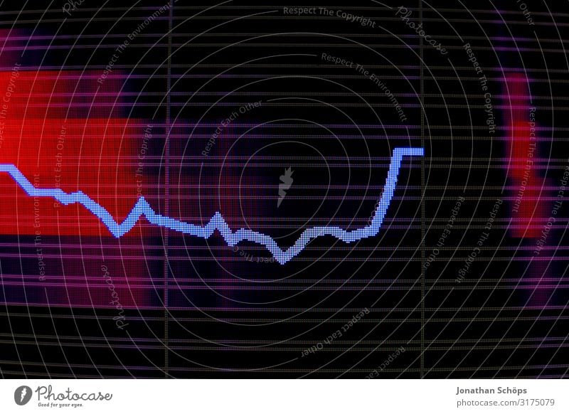 Wachstum, Wachstum, Wachstum Wellen Musik Wirtschaft Börse Computer Bildschirm Software Musik hören Medien rot schwarz Podcast Wellenform Tontechnik Klang