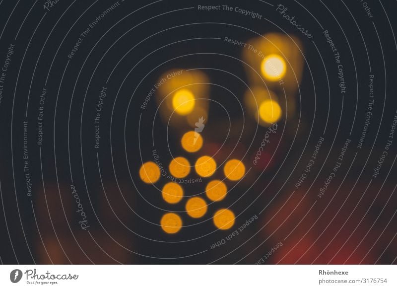magical light Kunst Dekoration & Verzierung gelb schwarz Lichterscheinung glänzend Schwache Tiefenschärfe Unschärfe leuchten Lichtpunkt Weihnachten & Advent
