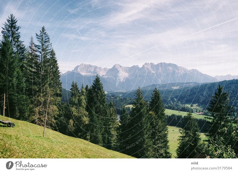 Karwendelblick Freizeit & Hobby Ferien & Urlaub & Reisen Tourismus Ausflug Sommerurlaub Berge u. Gebirge wandern Umwelt Natur Landschaft Pflanze Schönes Wetter