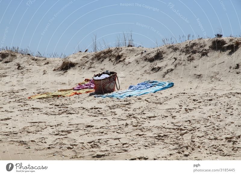 Alone on the beach Lifestyle Freude Glück Ferien & Urlaub & Reisen Tourismus Ausflug Sommer Sommerurlaub Sonne Sonnenbad Strand Meer Insel Sonnenlicht Klima