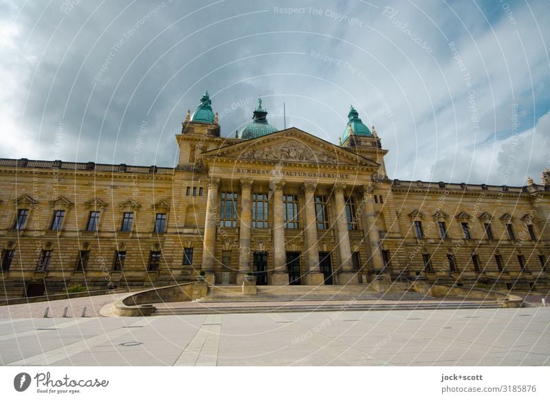 Bundesverwaltungsgericht Renaissance Barock Leipzig Platz Fassade Sehenswürdigkeit Gerichtsgebäude authentisch Bekanntheit elegant historisch Originalität Macht