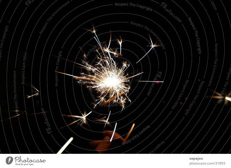 Wunderkerze Nacht Silvester u. Neujahr obskur hell Lampe Feste & Feiern