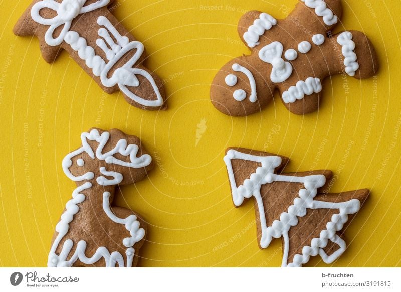 Weihnachtslebkuchen Lebensmittel Teigwaren Backwaren Süßwaren Ernährung Feste & Feiern Weihnachten & Advent Dekoration & Verzierung wählen genießen frisch