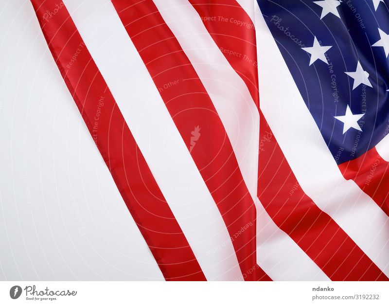 nationale Textilflagge der Vereinigten Staaten von Amerika Freiheit Feste & Feiern Wind Stoff Streifen Fahne historisch blau rot weiß Selbstständigkeit