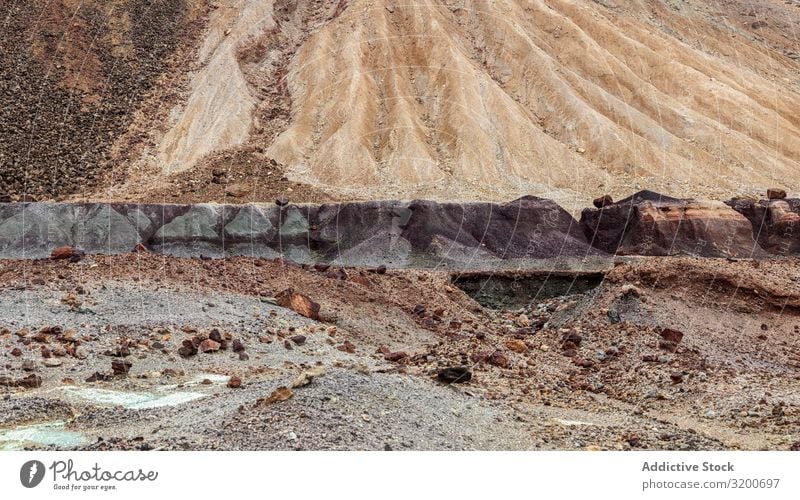 Erstaunliche Berglandschaft bei Sonnenaufgang Landschaft Natur industriell Hügel Geologie majestätisch Huelva schön Ferien & Urlaub & Reisen Berge u. Gebirge