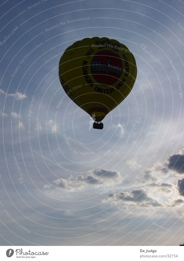 Ballonfahrt 003 Luft Wolken unterwegs Luftverkehr Ferien & Urlaub & Reisen Sonne Ballone