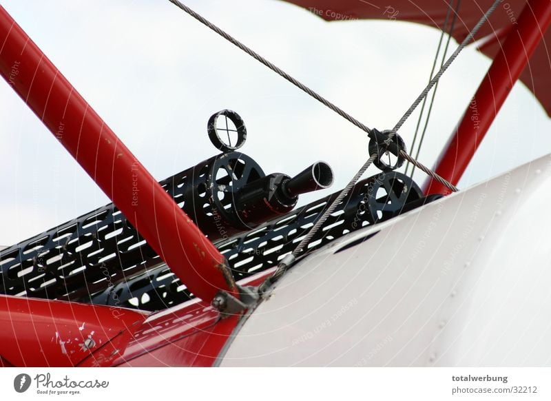 Fokker MG Maschinengewehr Flugzeug Weltkrieg Luftverkehr Richthofen Gewalt