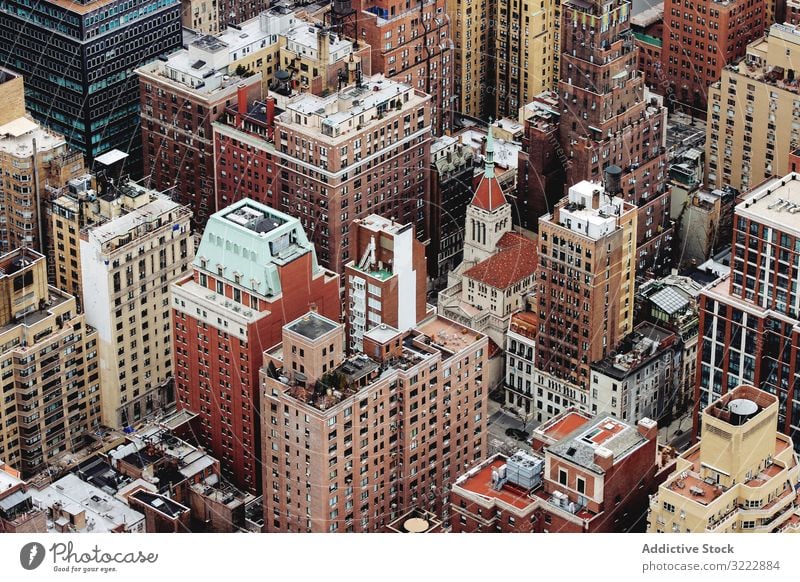 Architektur des modernen Stadtbezirks Manhattan wohnbedingt Viertel Infrastruktur Dachterrasse Gemeinde Gebäude dicht Anwesen Appartement urban Großstadt nyc