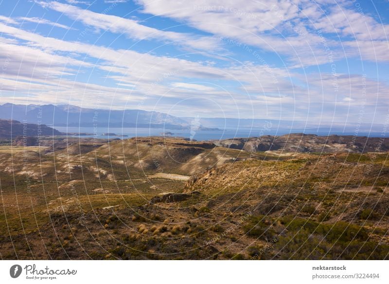 Landschaft am General Carrera See, Chile Natur Himmel Wolken Horizont Felsen Ferne frei Patagonien Südamerika Andengebirge Panorama Landschaft - Natur