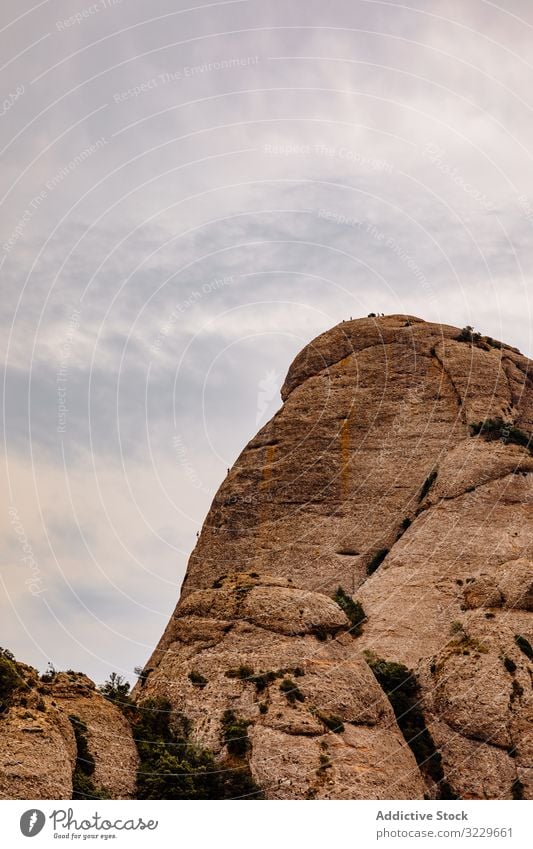 Aussichten auf den Berg von Montserrat Panorama Berge katalonien spanien Sonnenuntergang Aufstieg Klettern natürlich Wahrzeichen Tourismus Sommer Europa