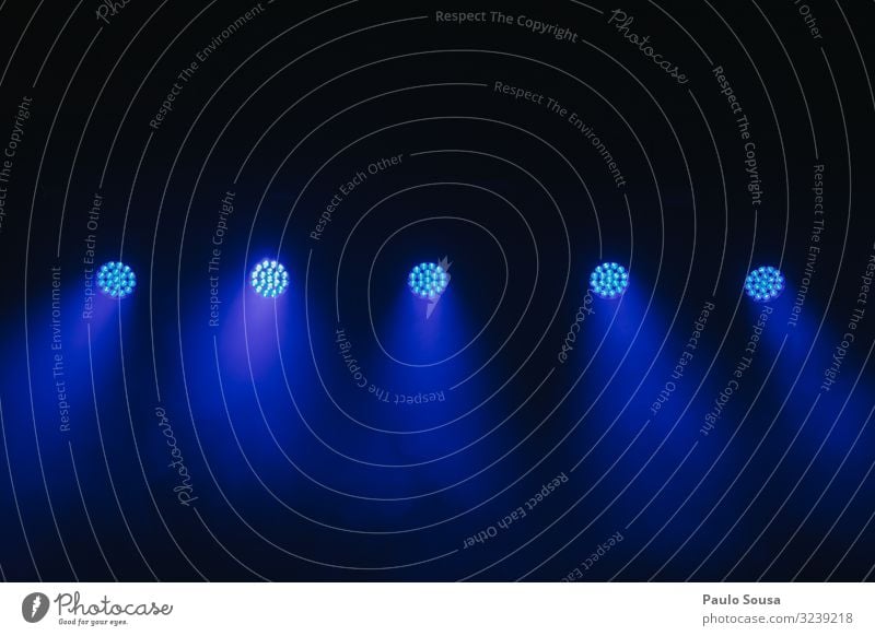 Blaue Led Lichter Bühne Technik & Technologie ästhetisch dunkel hell Originalität Stadt blau Farbe Freizeit & Hobby geheimnisvoll innovativ Leuchtdiode