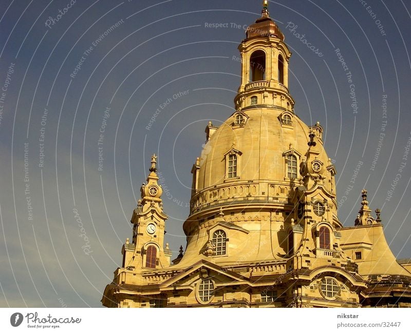 die frauenkirche zu dresden Kultur Denkmal Erneuerung erinnern Erinnerung Gebäude heilig Religion & Glaube Gotteshäuser Sandstein Kuppeldach historisch Kunst