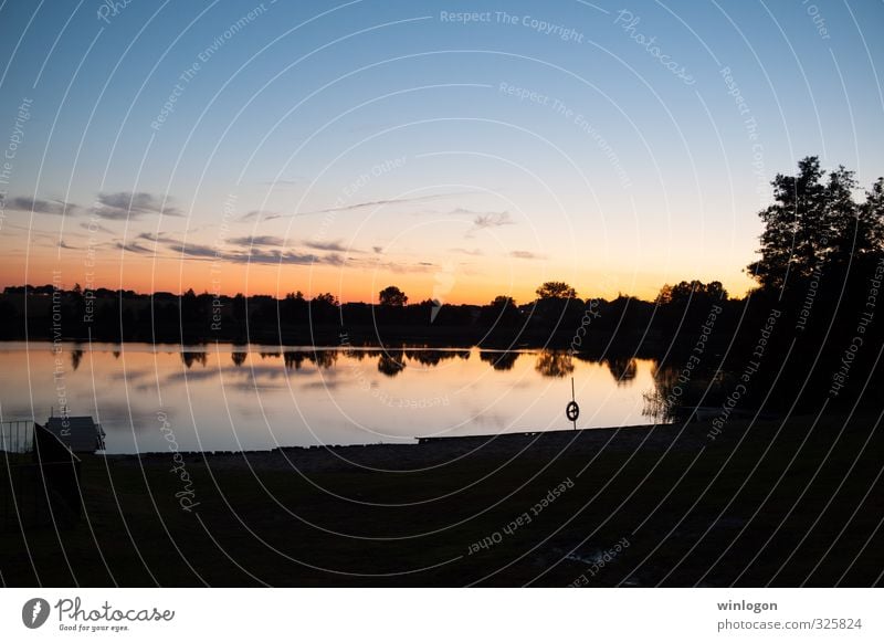 Sunset Leben harmonisch Wohlgefühl Zufriedenheit Sinnesorgane Erholung ruhig Meditation Angeln Sommerurlaub Bildung Natur Landschaft Urelemente Wasser