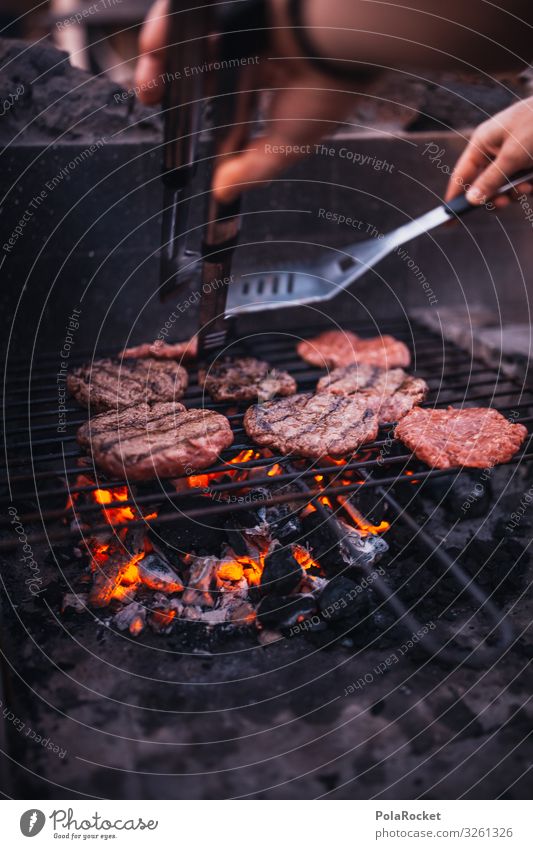 #A0# In Your Mouth! Kunst ästhetisch Grill Grillen Grillrost Grillkohle Grillsaison Grillplatz Fleisch Hamburger Cheeseburger Essen zubereiten Farbfoto