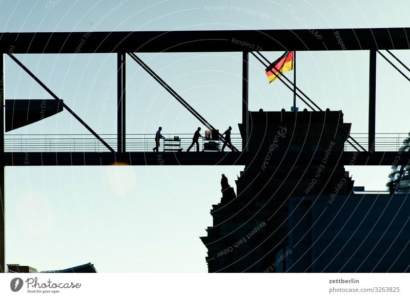 Catering im Regierungsviertel Berlin Deutscher Bundestag Deutschland Deutsche Flagge Hauptstadt Bundeskanzler Amt marie elisabeth lüders haus Parlament