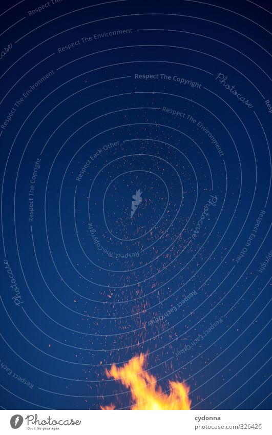 Es Funkt Veranstaltung Feste & Feiern Natur Feuer Wolkenloser Himmel Nachthimmel Wind Wärme Abenteuer ästhetisch Bewegung Energie erleben bedrohlich Leben