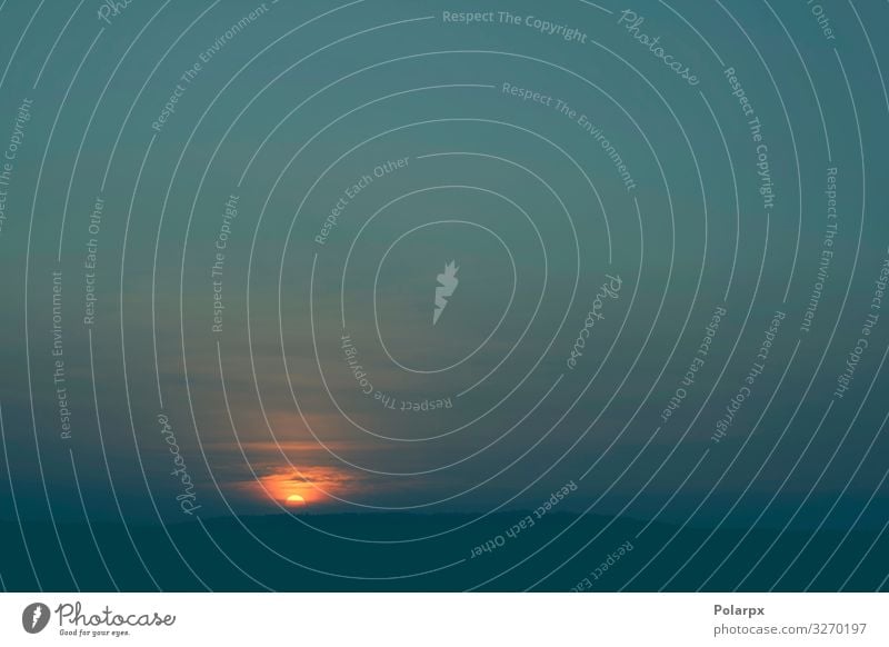 Sonnenaufgang über baumbestandenen Hügeln schön ruhig Ferien & Urlaub & Reisen Abenteuer Berge u. Gebirge Natur Landschaft Himmel Wolken Horizont Blatt Gipfel