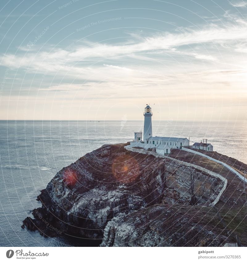 South Stack Lighthouse Ferien & Urlaub & Reisen Tourismus Ausflug Abenteuer Ferne Freiheit Sommer Sommerurlaub Strand Meer Insel Schifffahrt Leuchtturm leuchten