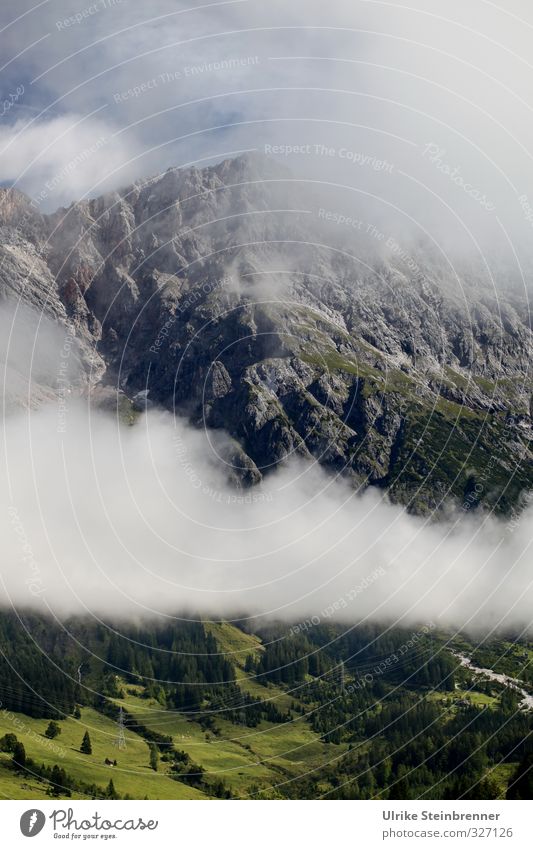 Durchziehendes Tief Ferien & Urlaub & Reisen Tourismus Sommer Berge u. Gebirge wandern Umwelt Natur Landschaft Pflanze Wolken Klimawandel Wetter Schönes Wetter