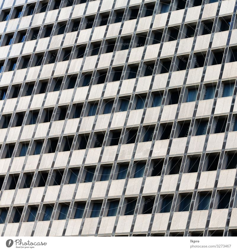 der Wolkenkratzer und die Fensterterrasse wie abstrahiert. Design Haus Arbeit & Erwerbstätigkeit Büro Business Technik & Technologie Himmel Stadtzentrum