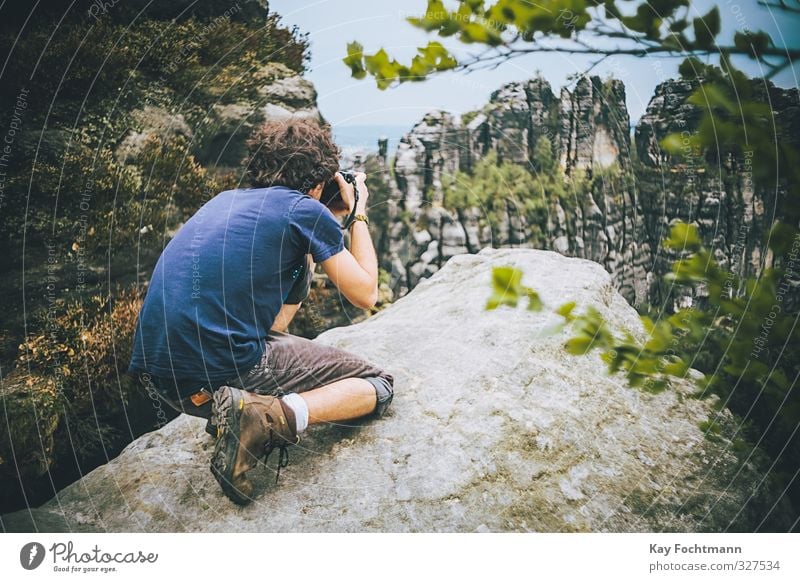 Wandertag n°2 Freude Ferien & Urlaub & Reisen Tourismus Ausflug Abenteuer Ferne Freiheit Berge u. Gebirge wandern maskulin Leben 1 Mensch 18-30 Jahre