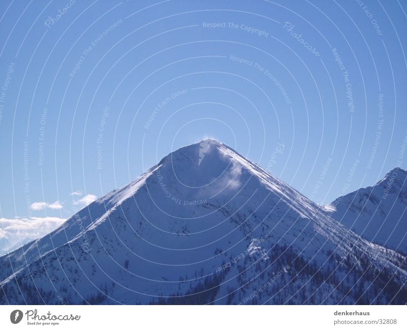 Der Schneeberg Einsamkeit Berge u. Gebirge Bergland Mountain blau Himmel Alpen schön