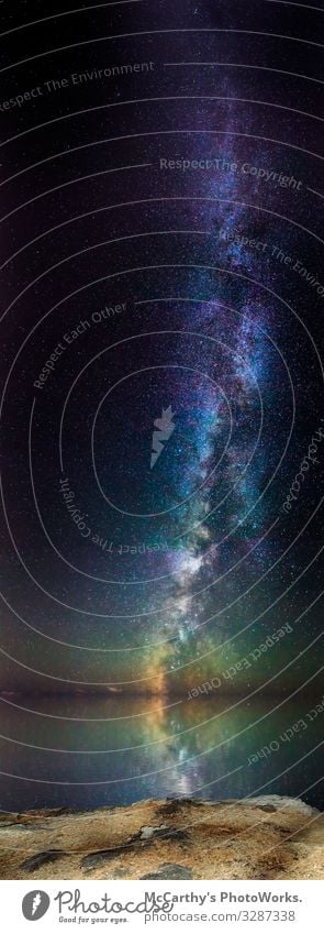 Der Aufstieg der Milchstraße schön Meer Natur Himmel Nachthimmel Horizont Küste Weltall Majjistral med mediterran Milchstrasse Astro astronomisch Astronomie