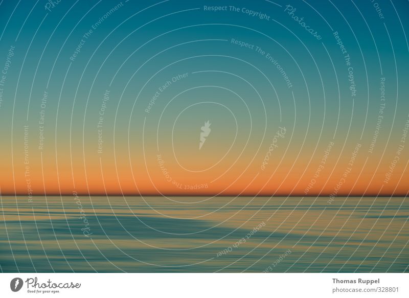 Hier war die Sonne letzte Woche Ferien & Urlaub & Reisen Sommer Sommerurlaub Meer Wellen Himmel Wolkenloser Himmel Nachthimmel Horizont Sonnenaufgang